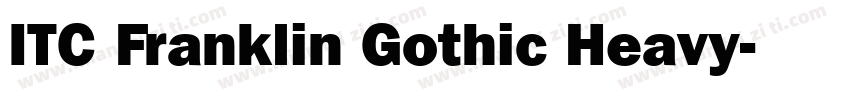 ITC Franklin Gothic Heavy字体转换